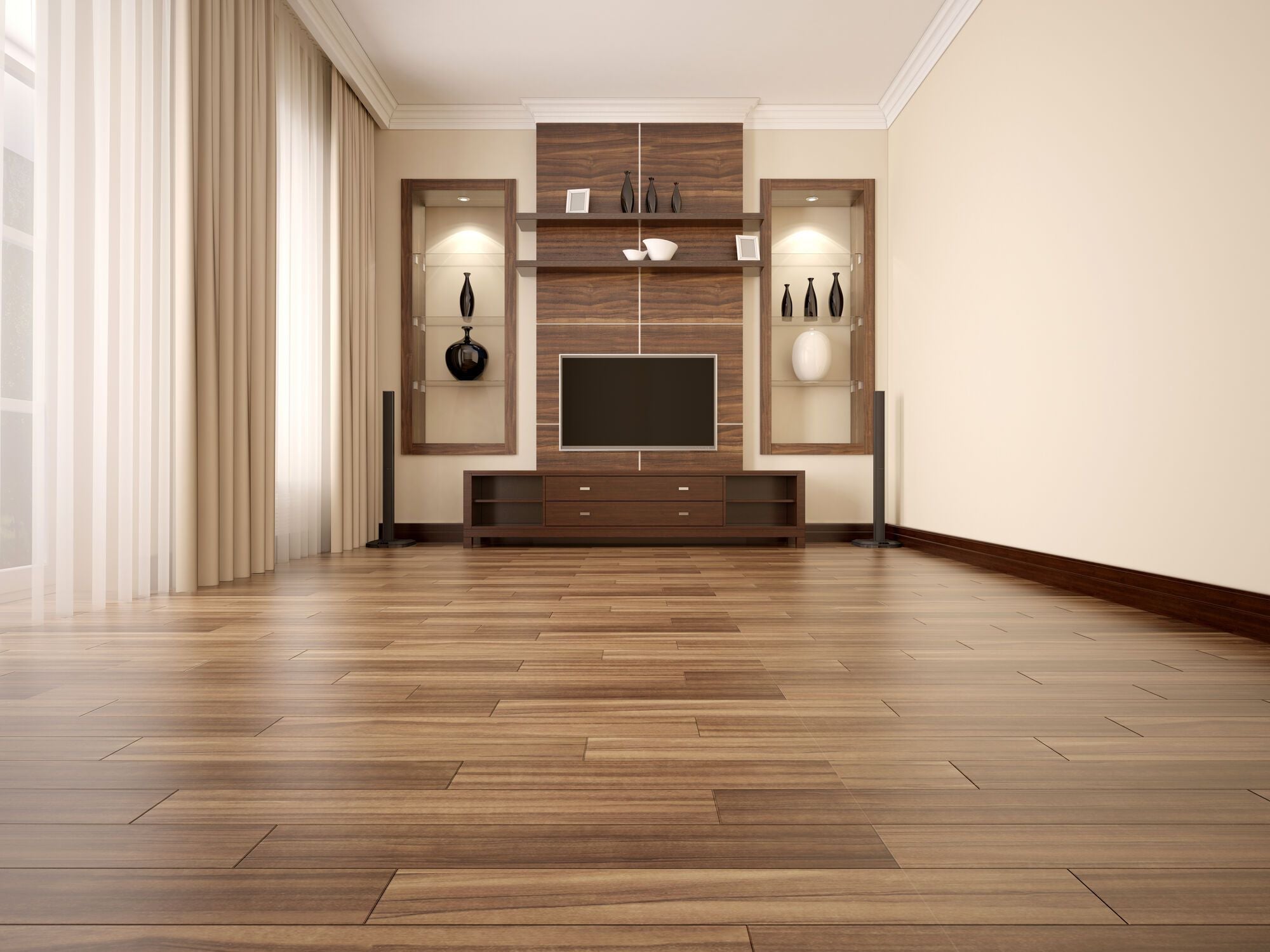 Traitement du plancher en bois 