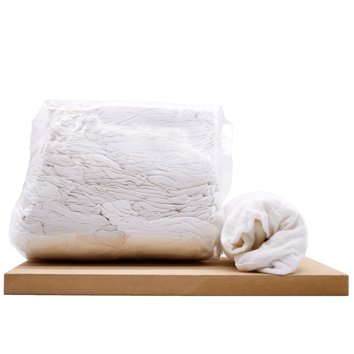 Chiffons blancs en coton recyclé