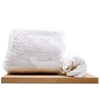 Chiffons blancs en coton recyclé